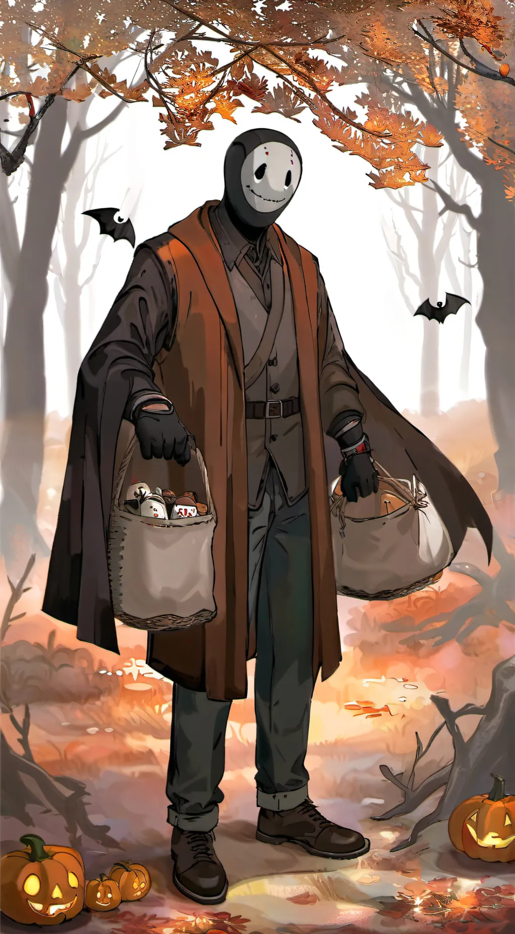 ai character: trick r Treat kids background