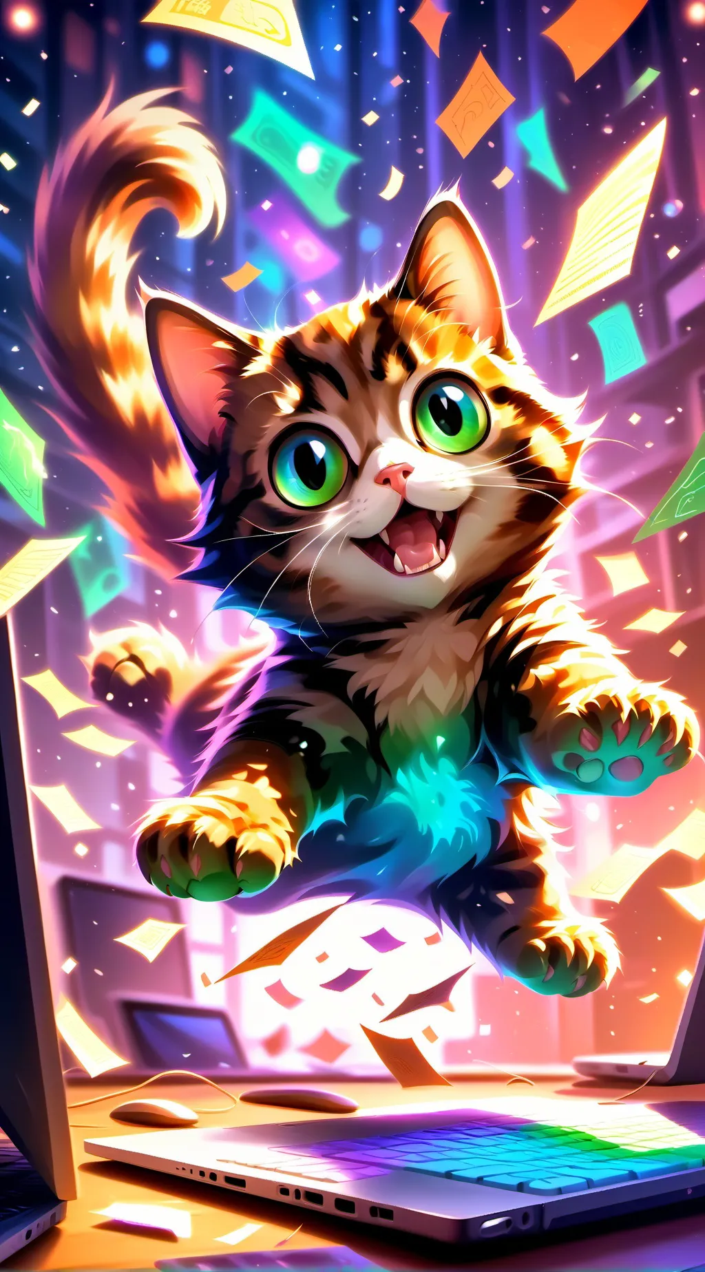 ai character: Pixel background