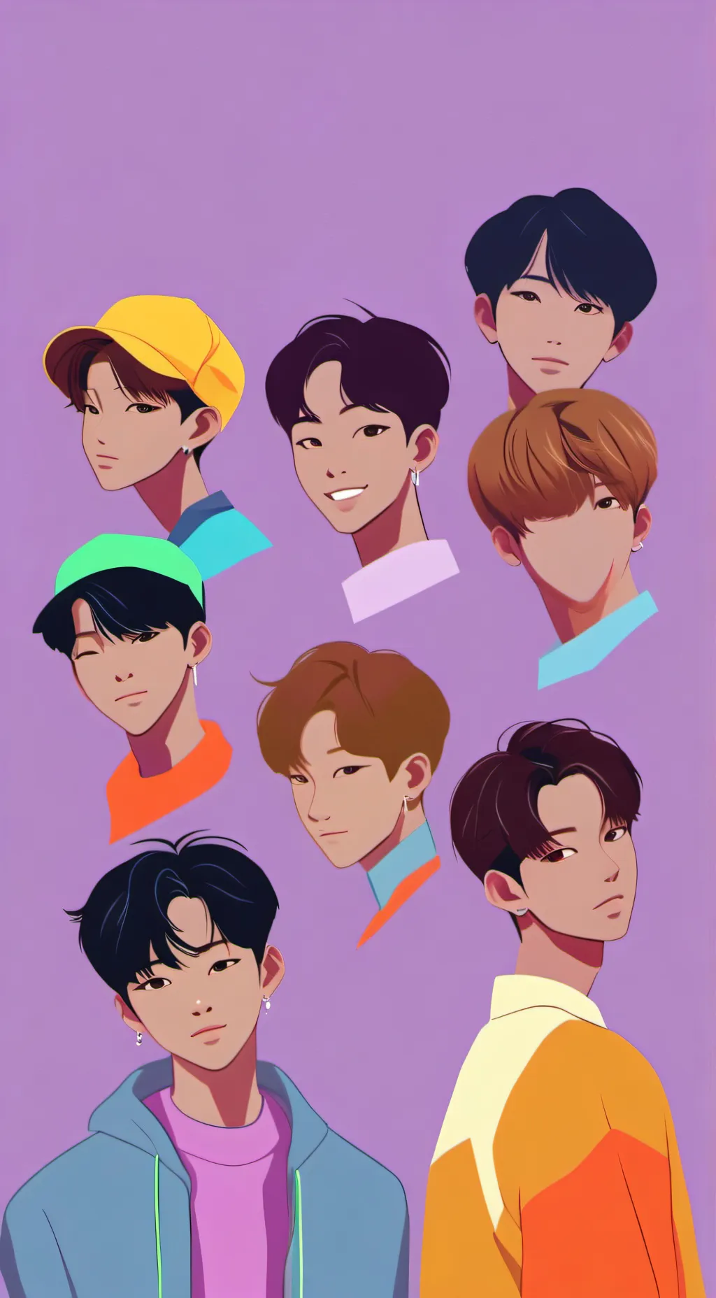 ai character: crazy skz background