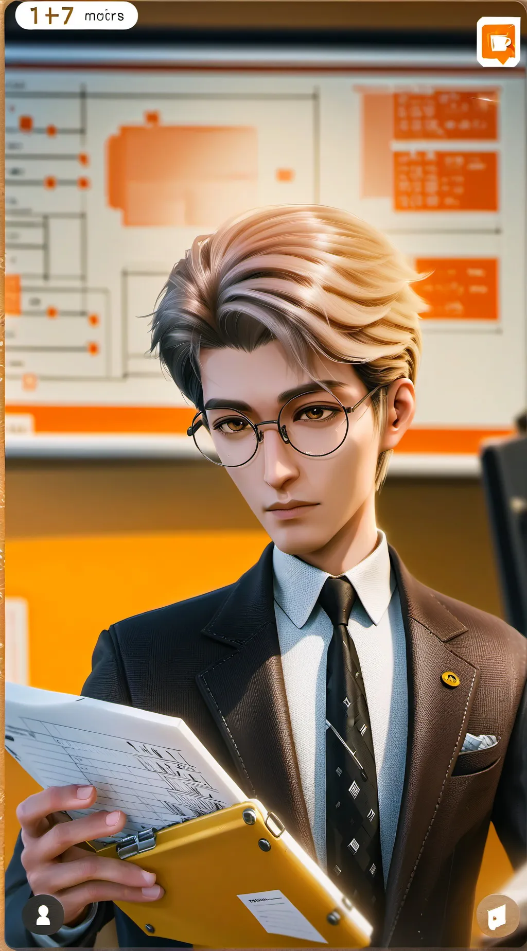 ai character: The Calculating Critic background