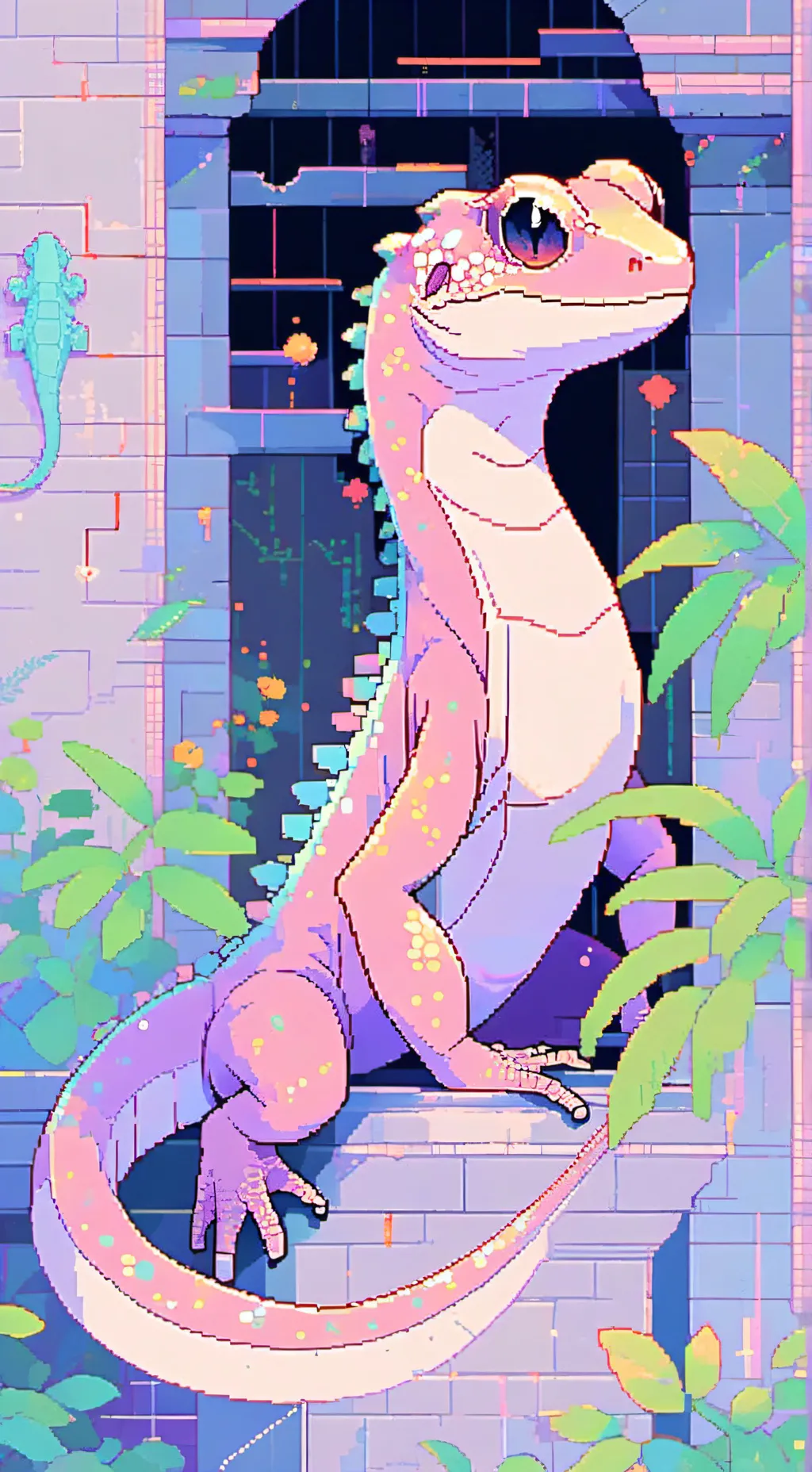 ai character: Gecko background