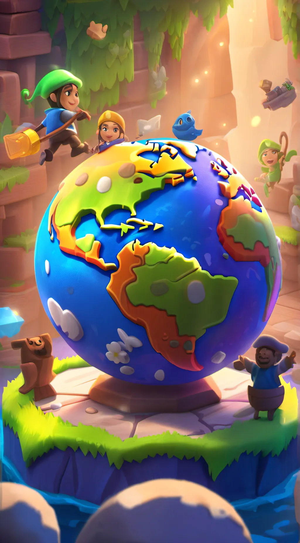 ai character: UN'S BDAYYYYYY background