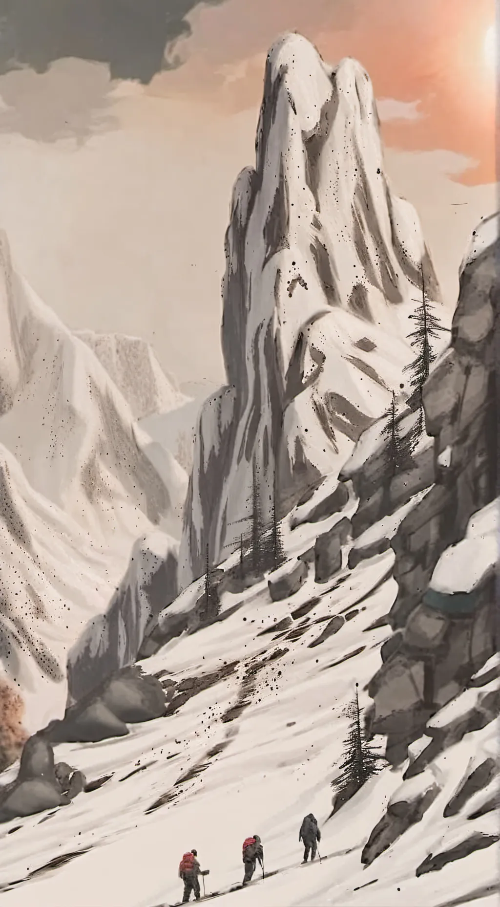 ai character: Winter drink/Fever background