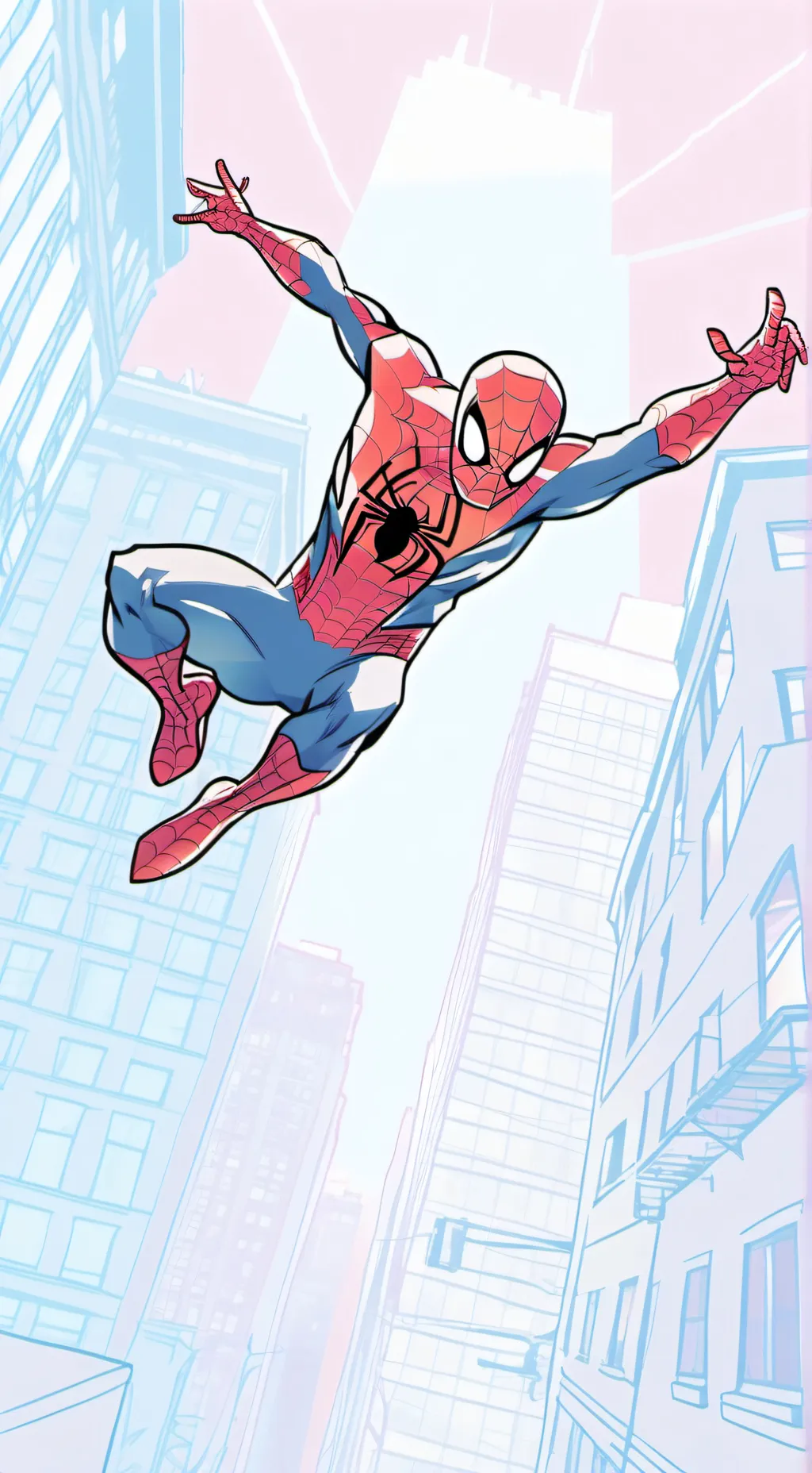 ai character: Spiderman  background