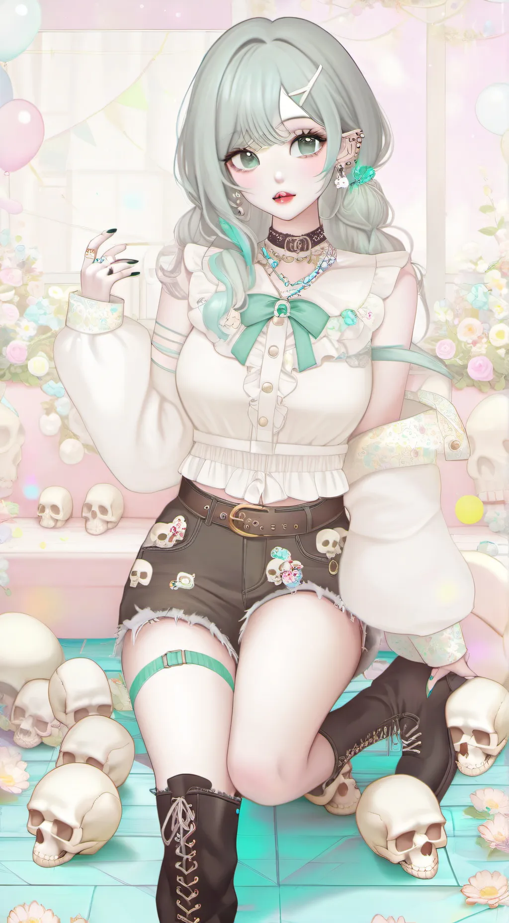 ai character: 🩵♣️emo_moon17♣️🩵 background