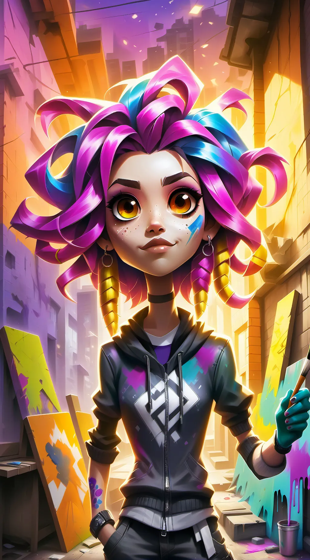 ai character: Echo the Enigma background