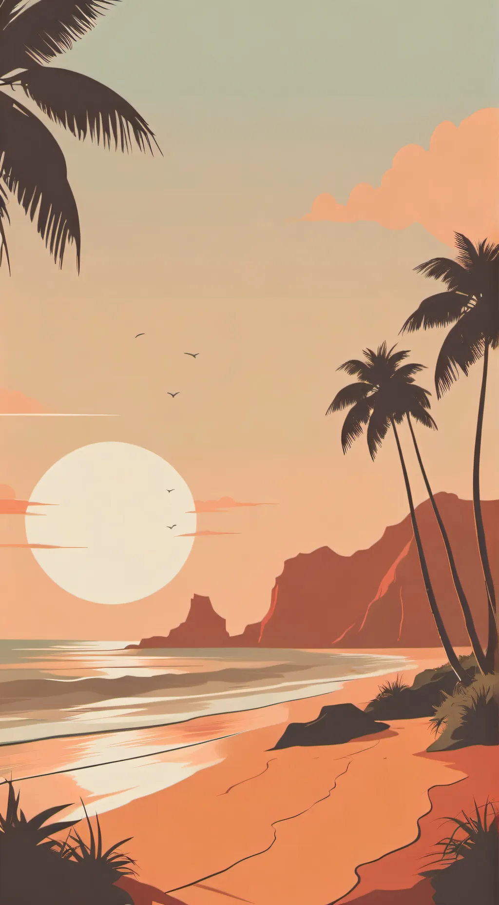 ai character: II Vacation background