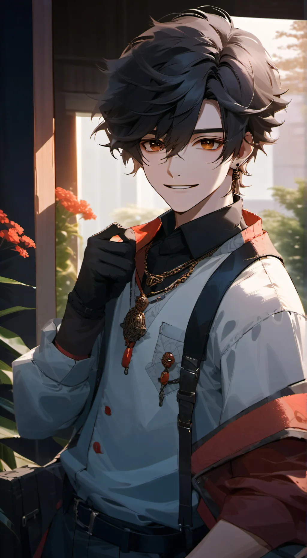 ai character: Max:)!!!? background