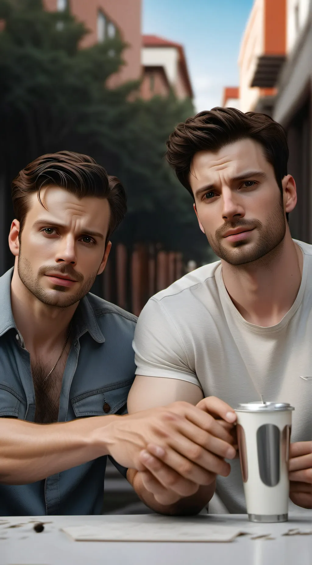 ai character: Sebastian x Chris background