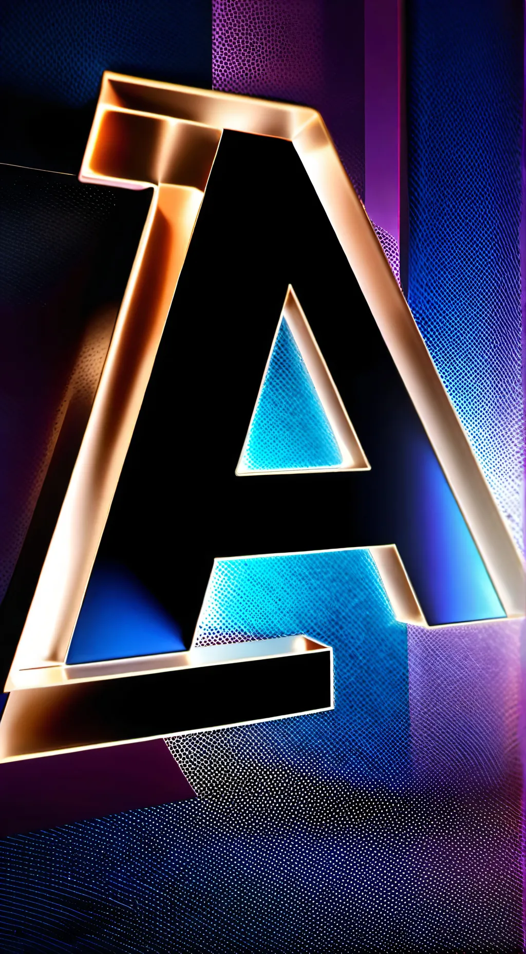 ai character: Letra A background