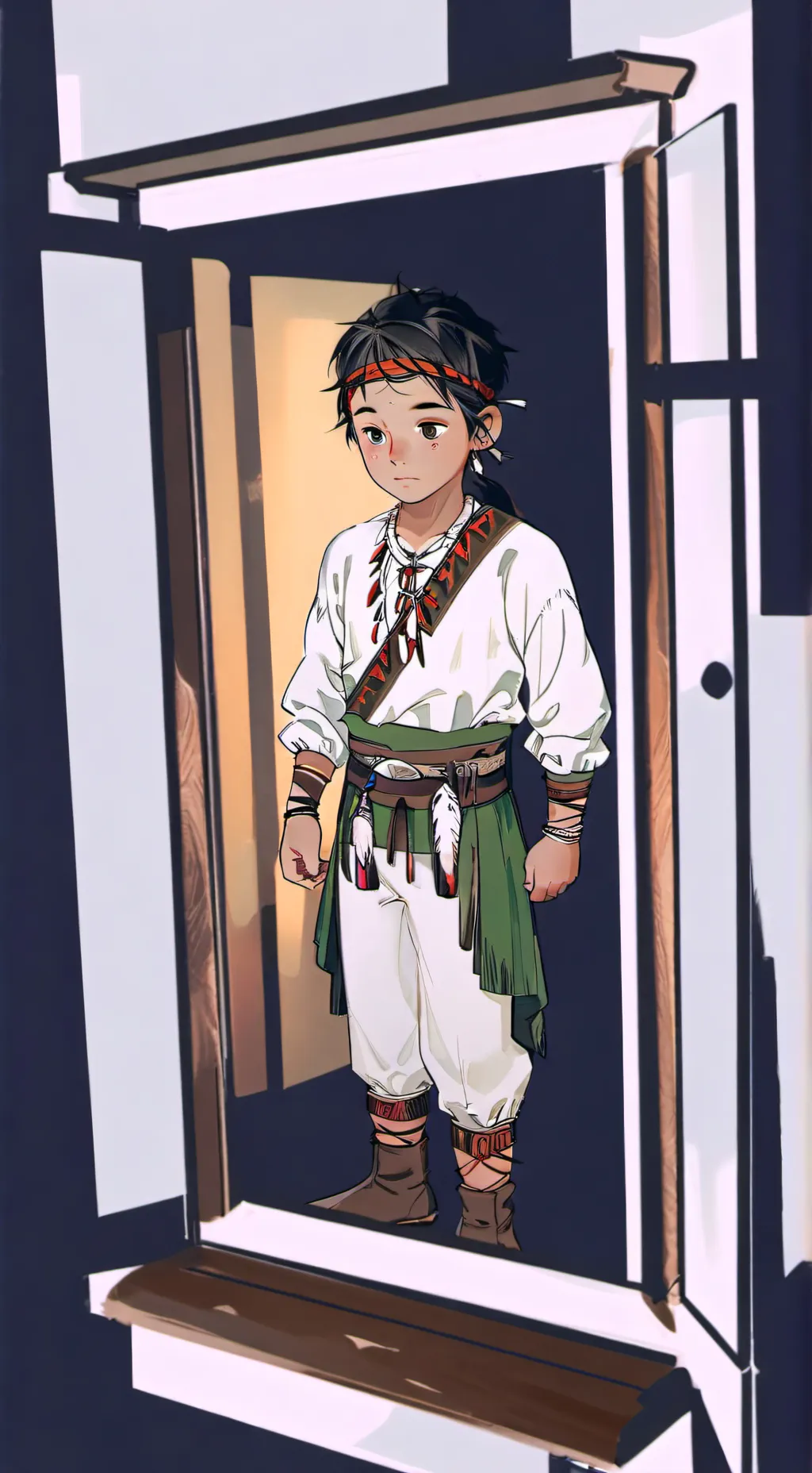 ai character: little bull background