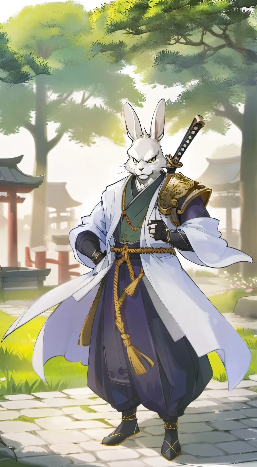 ai character: Miyamoto Usagi background