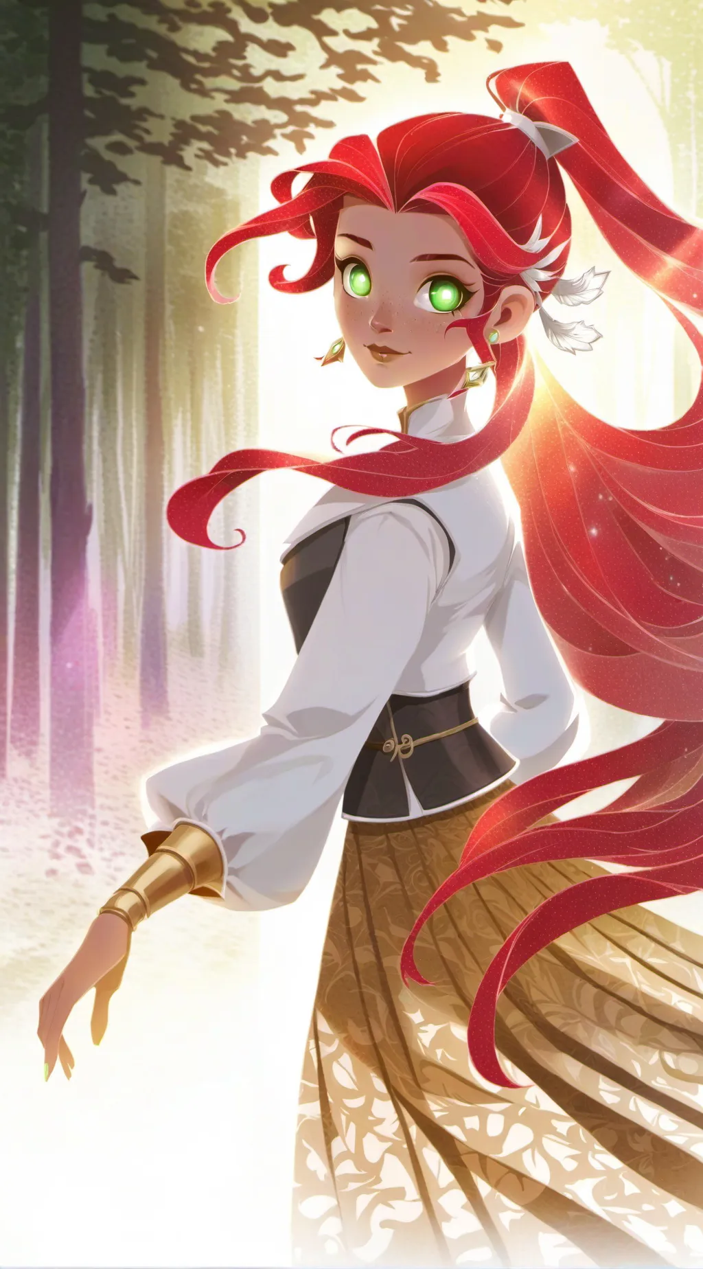 ai character: Pre-cure my take background