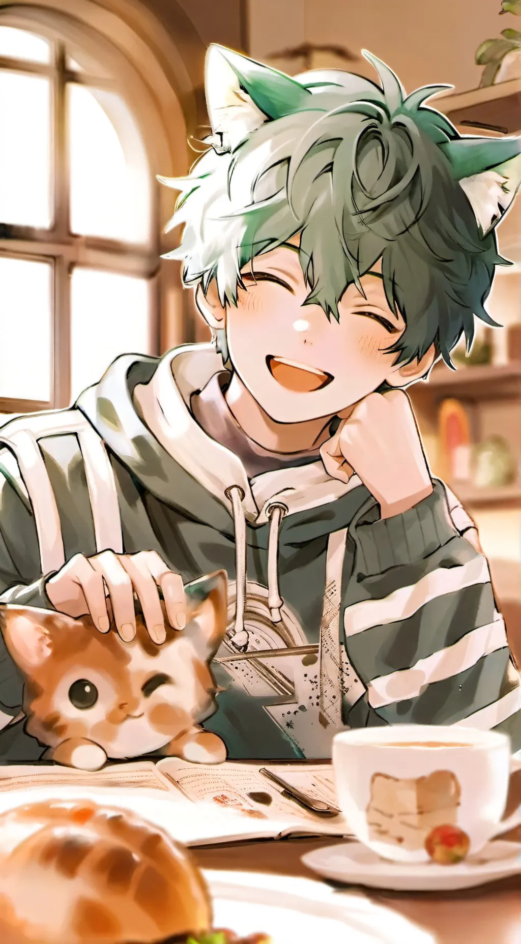 ai character: izuku midoriya background