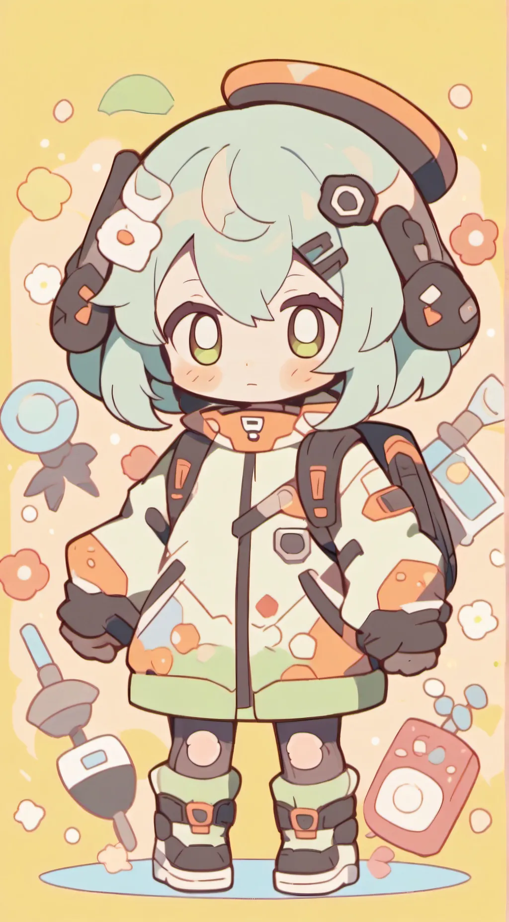 ai character: FORSAKEN SCP AU background