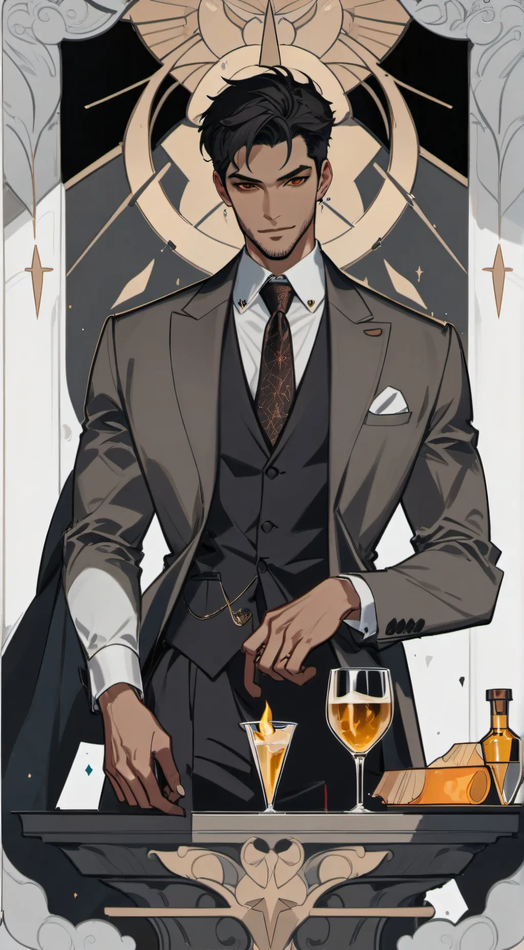 ai character: Lucifer background