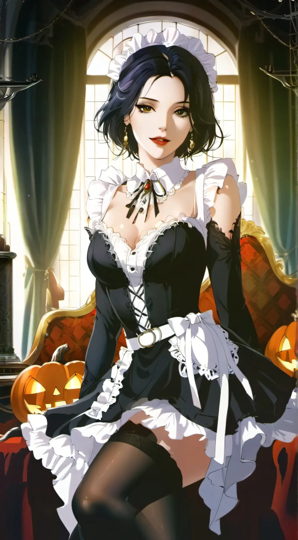 ai character: Annie The maid background