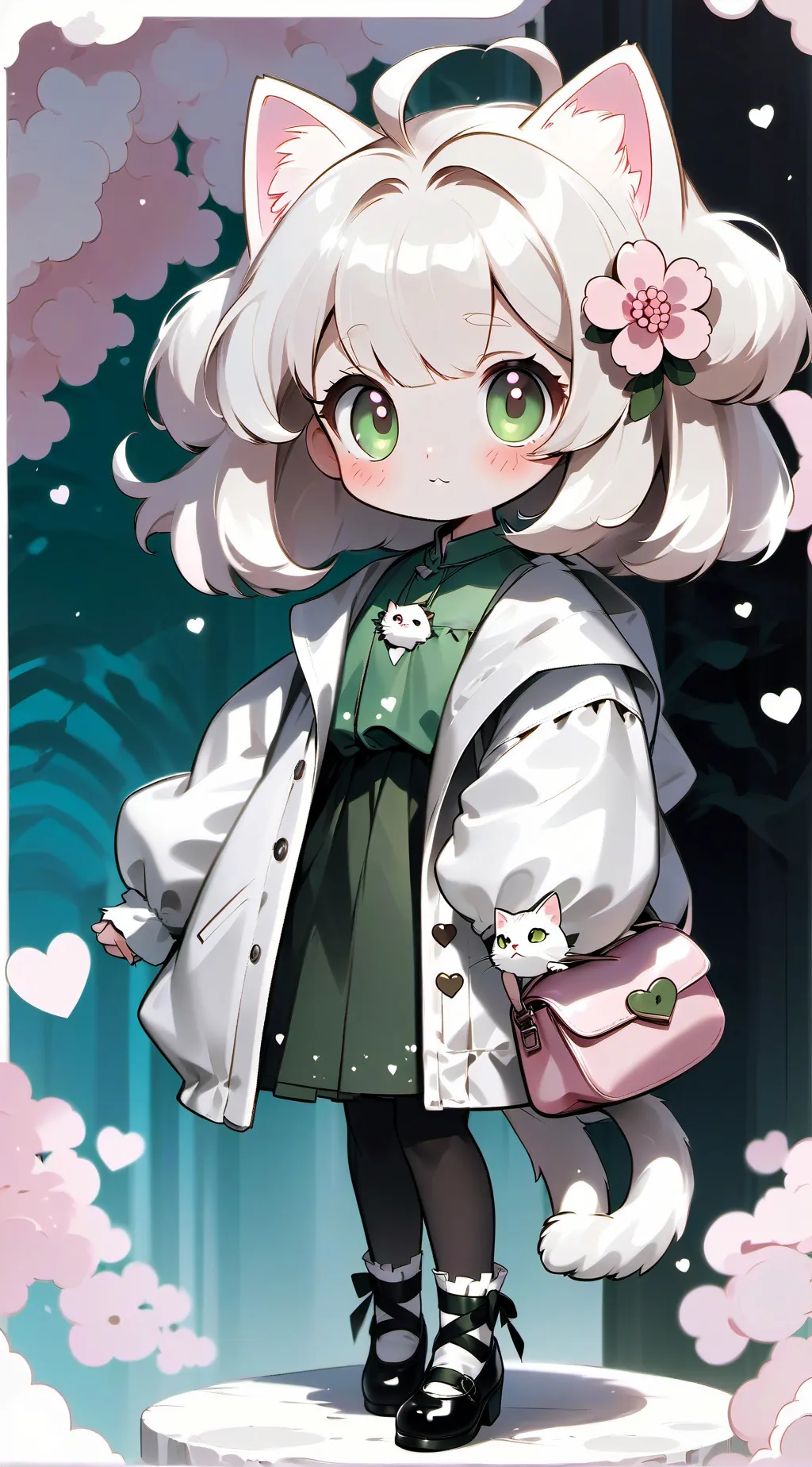 ai character: bebe neko background