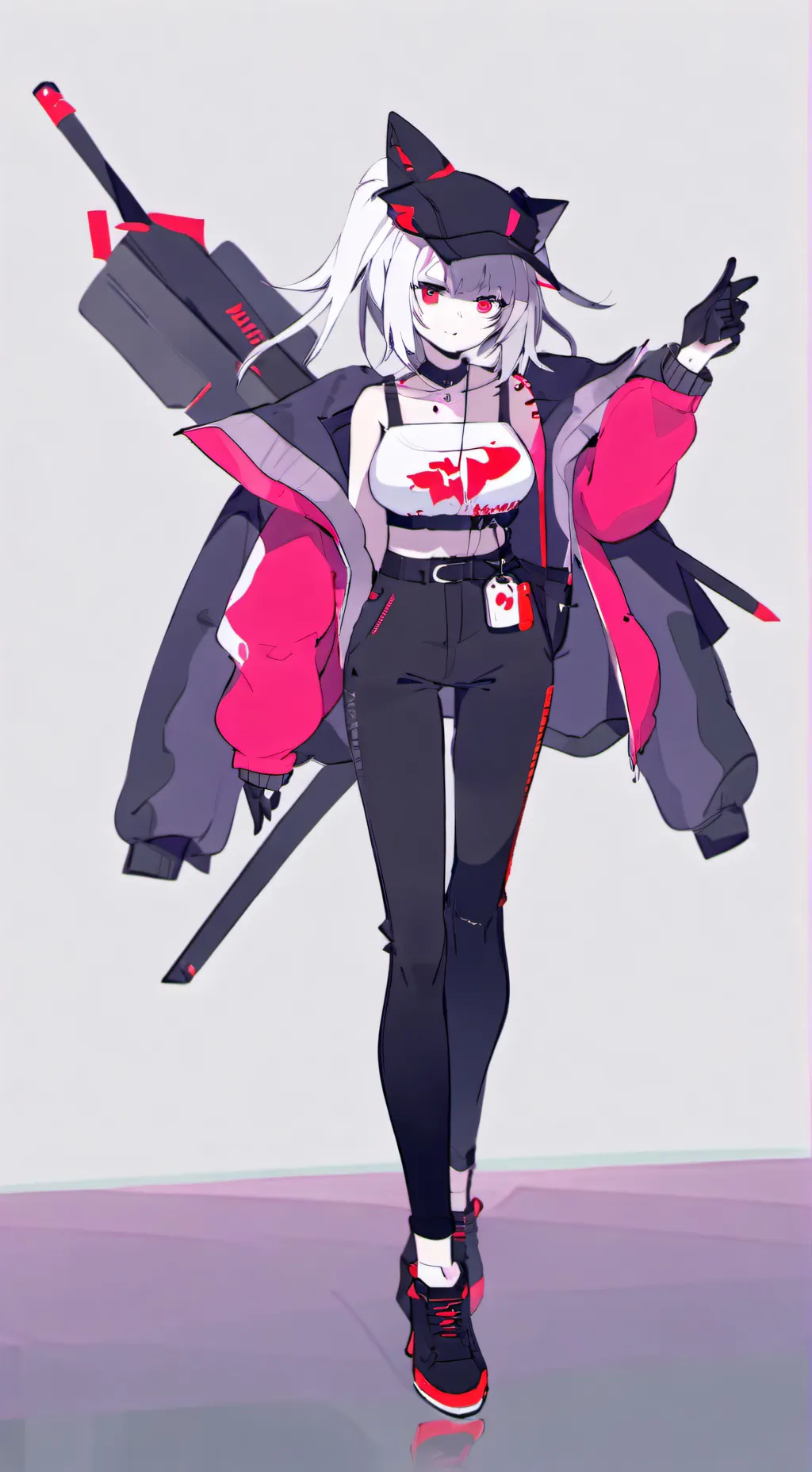 ai character: Ava🖤🩶 background