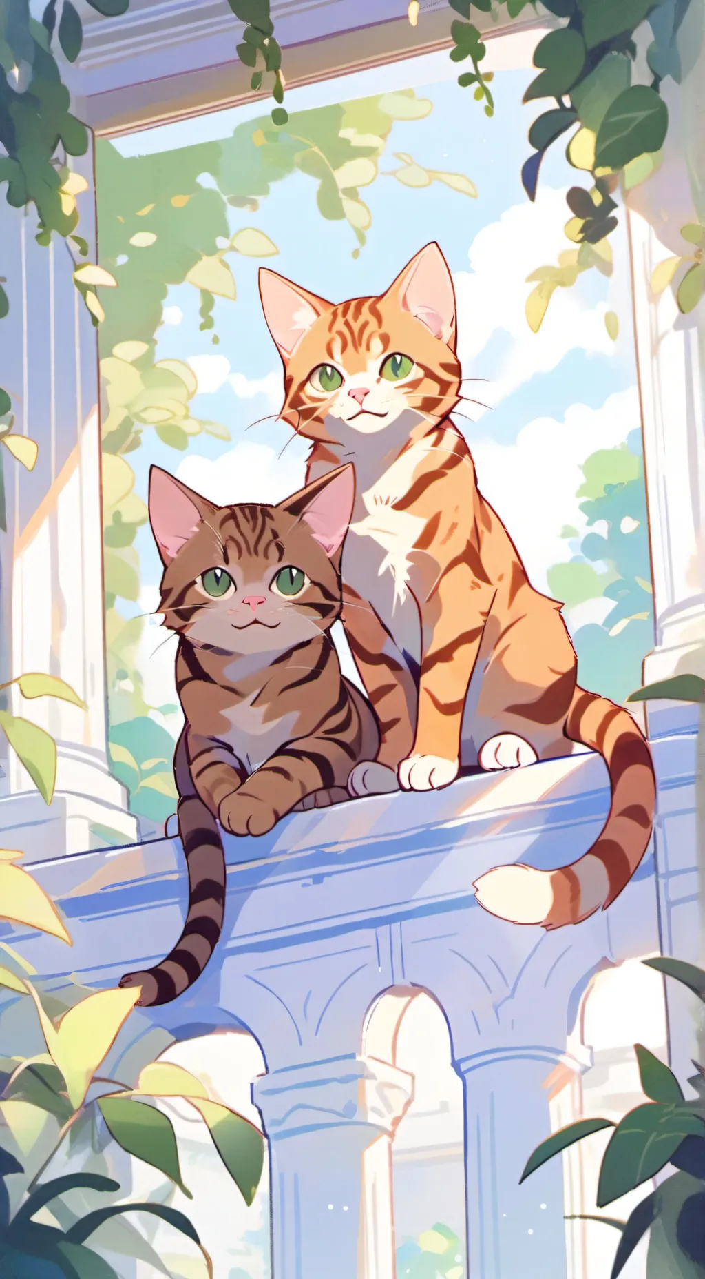 ai character: Tigerkit&blazekit background