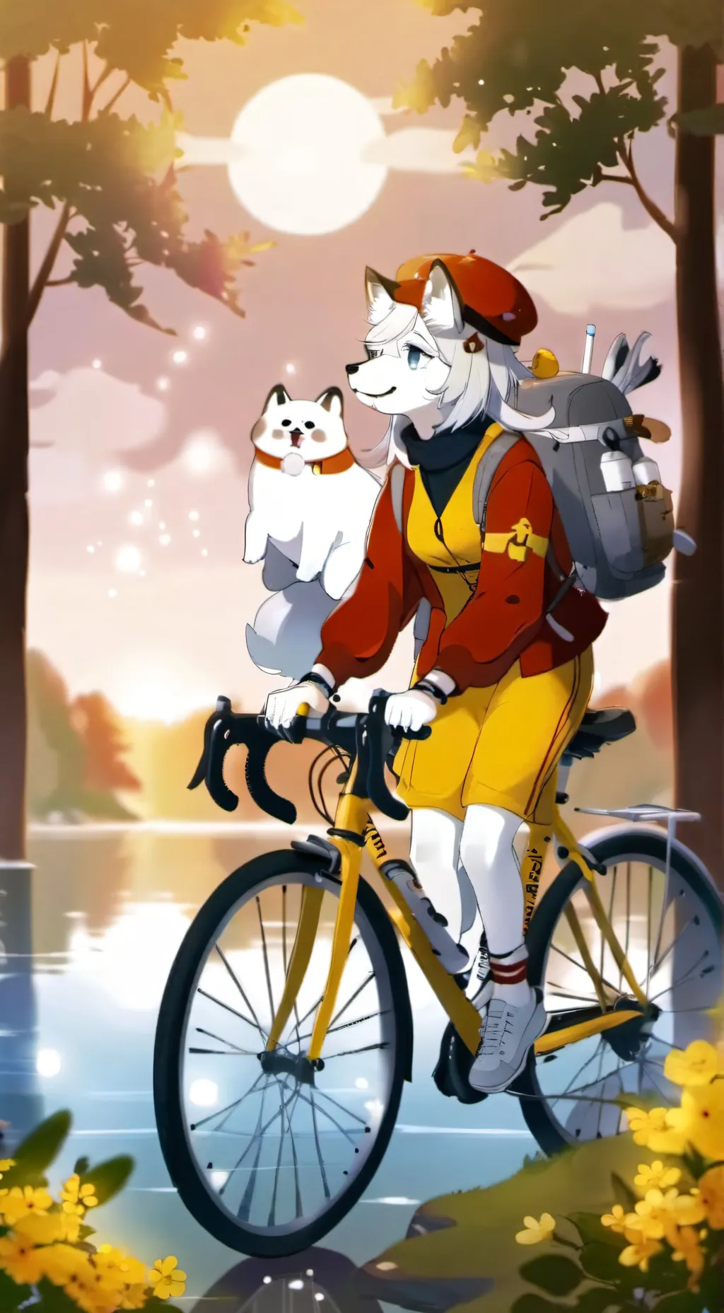 ai character: Luna background