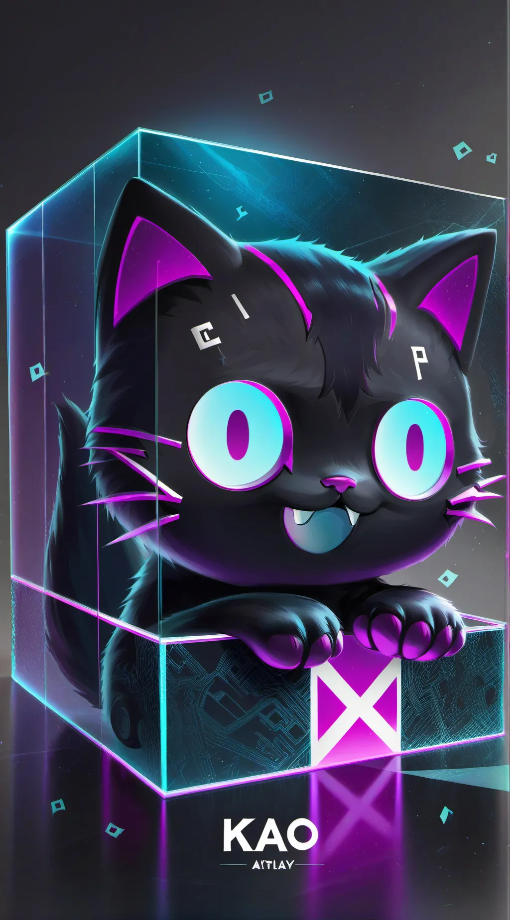 ai character: landwoman vs kao background