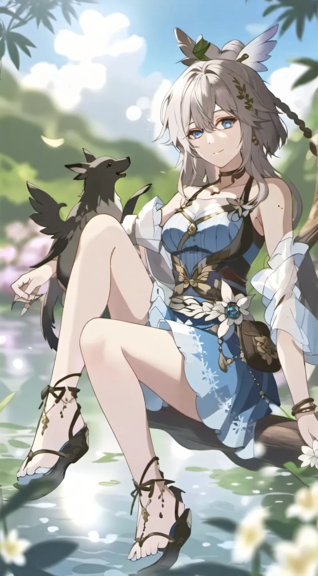 ai character: Rose background