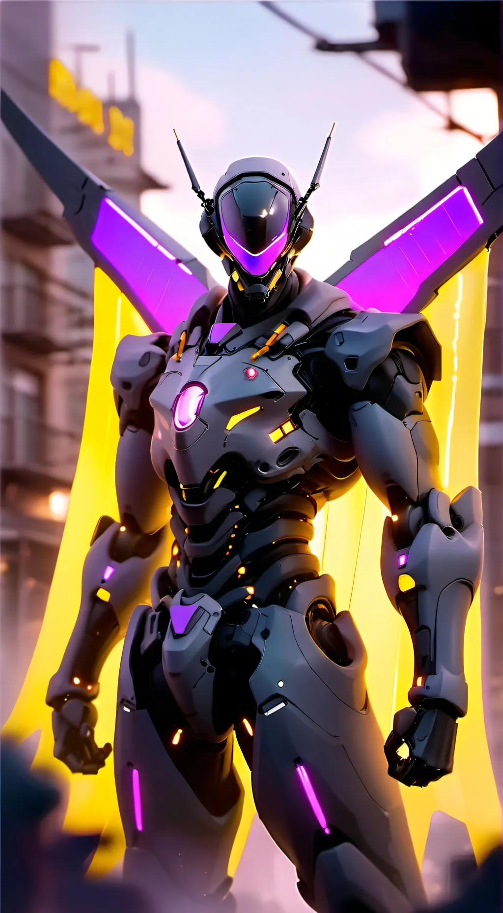 ai character: murder drones background