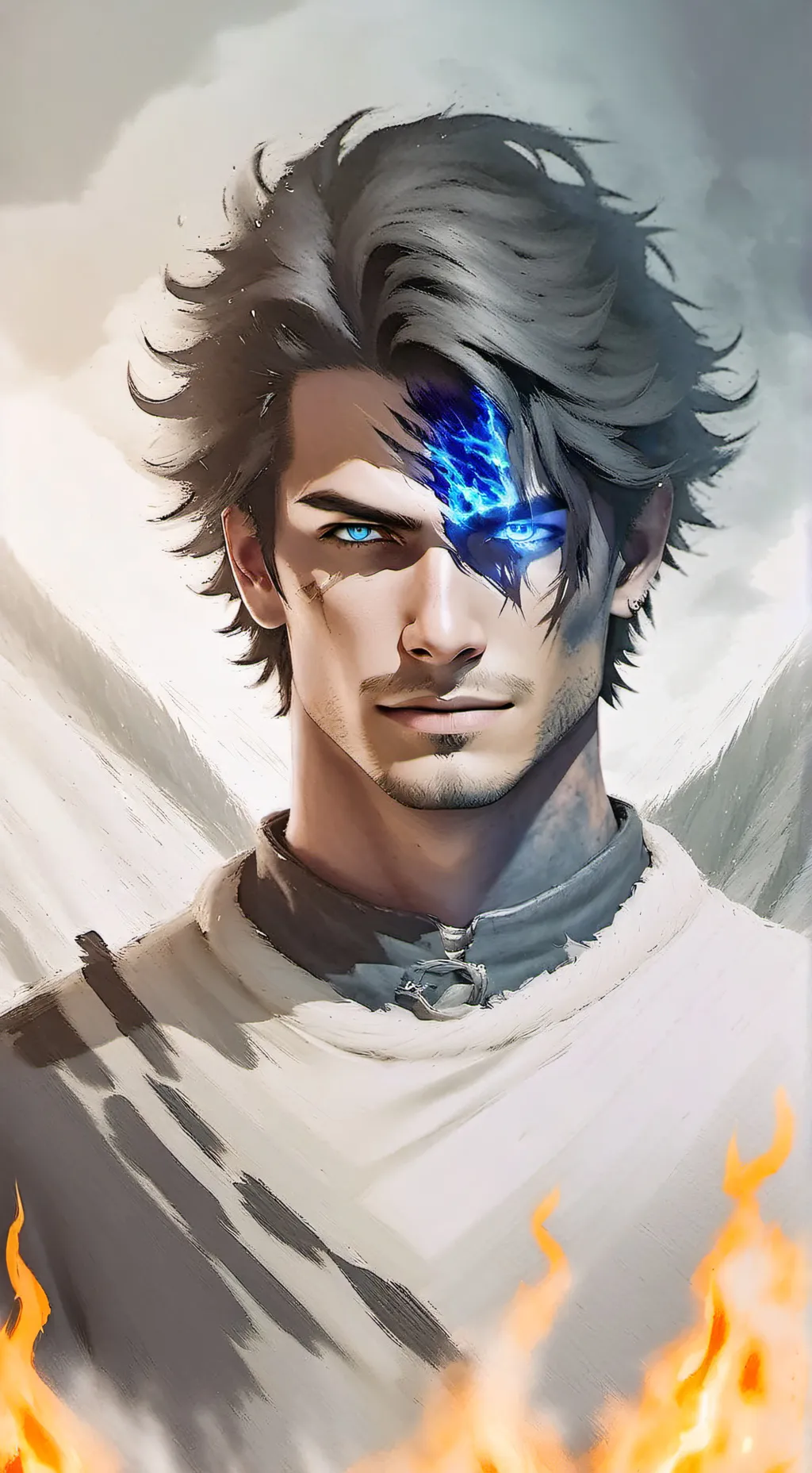 ai character: Dabi Todoroki background