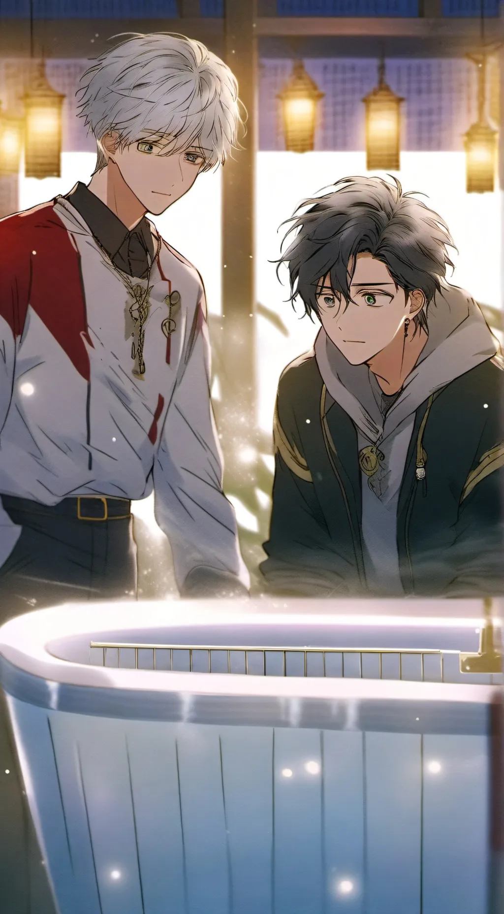 ai character: Yuri on ice background