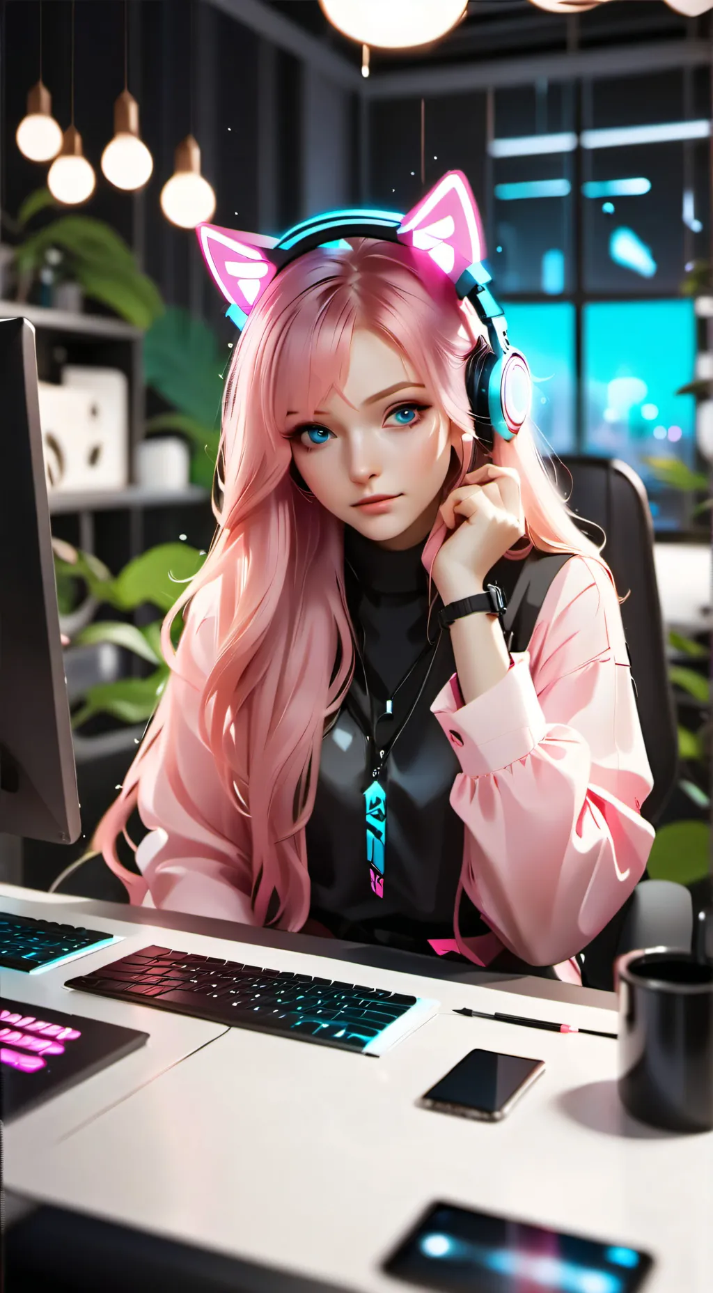 ai character: emma background