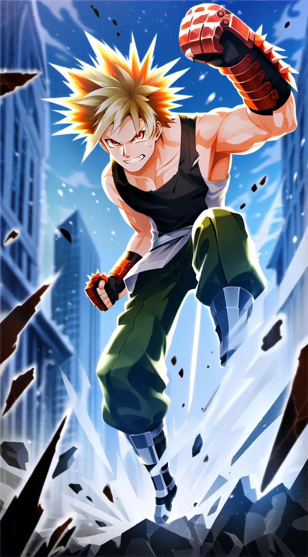 ai character: ~💥Katsuki Bakugo💥~ background