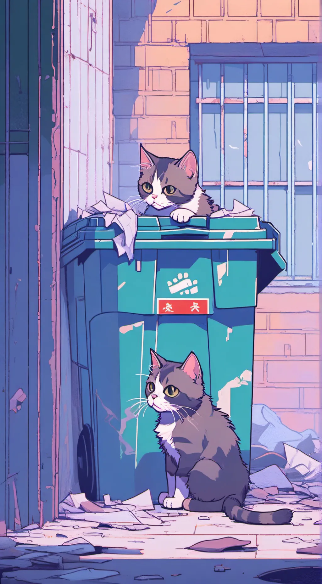 ai character: cats and kittens background