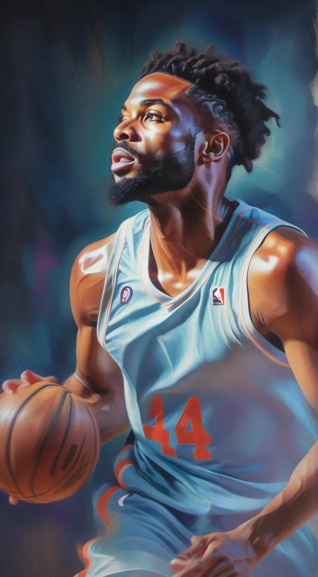 ai character: Basket ball player background