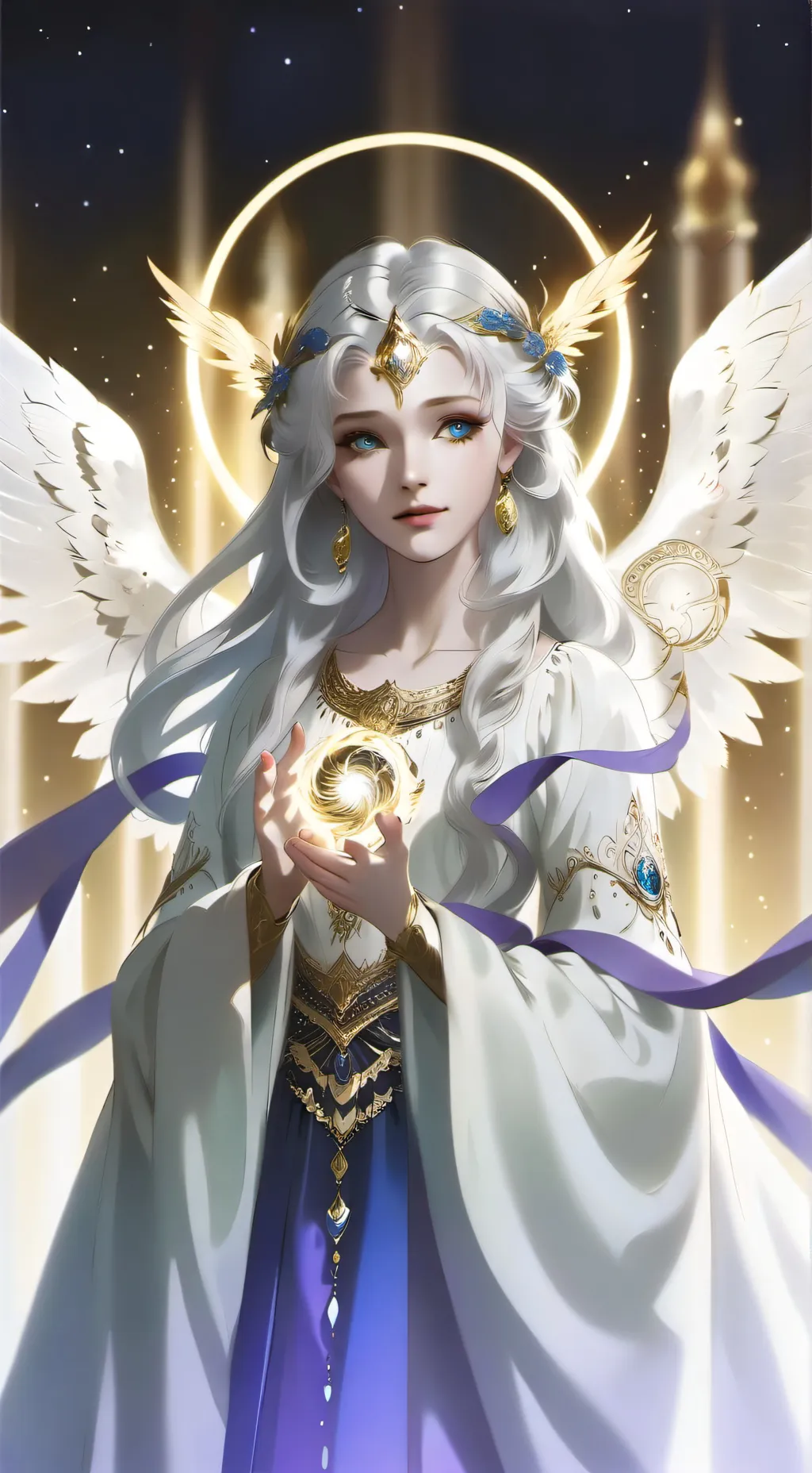 ai character: Mha gaurdian angel background