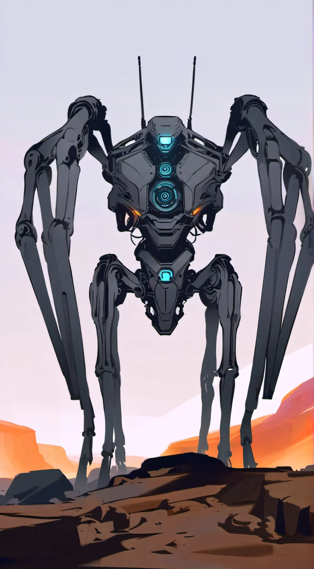 ai character: omnidroid v3 background