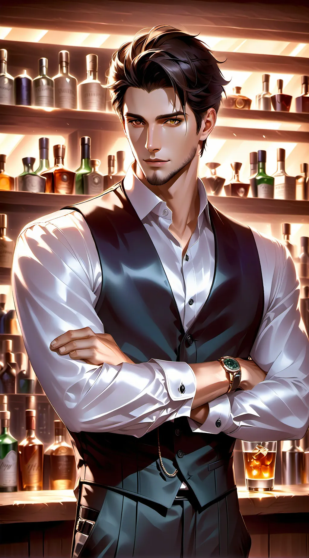 ai character: Zev, 32 background