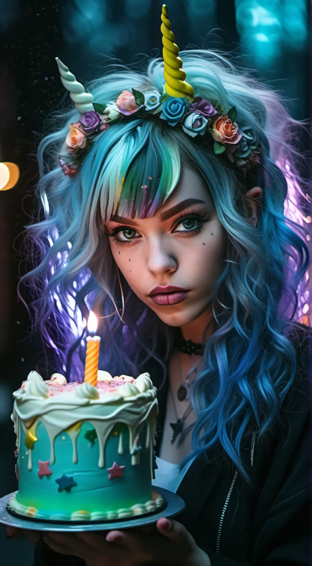 ai character: Astrid Sparkle background