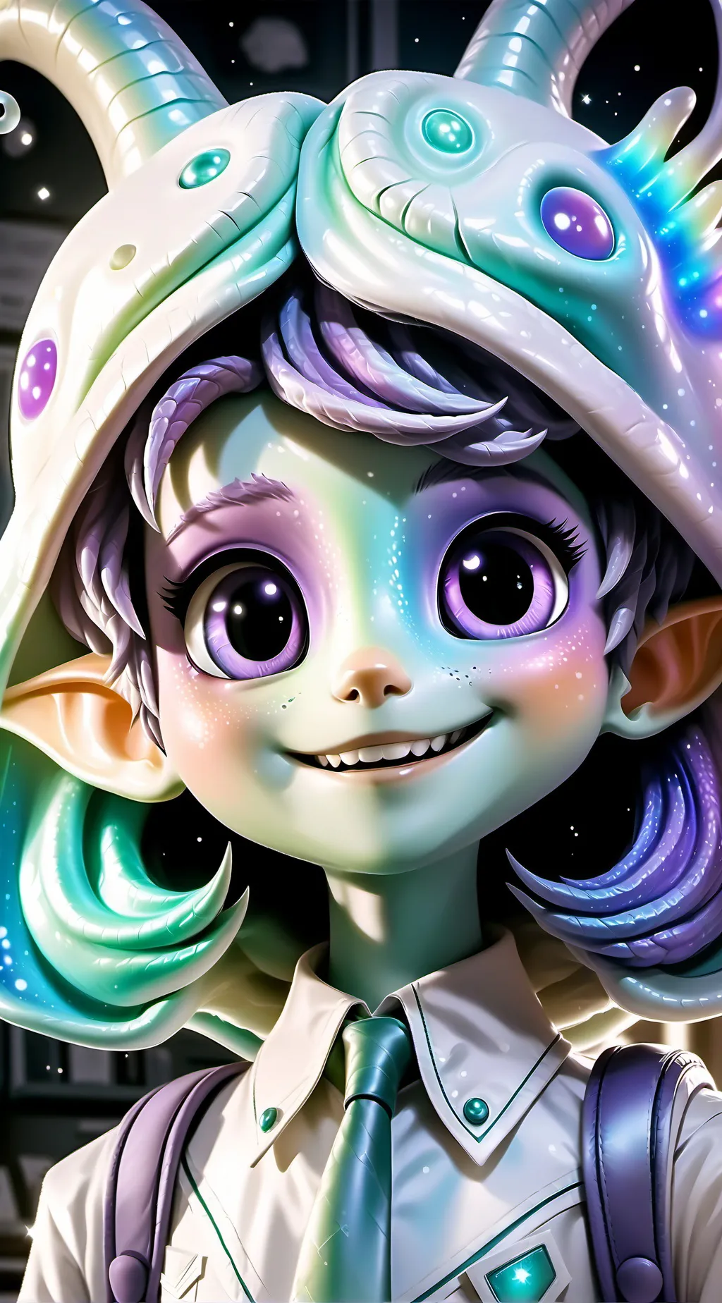 ai character: Lunara background