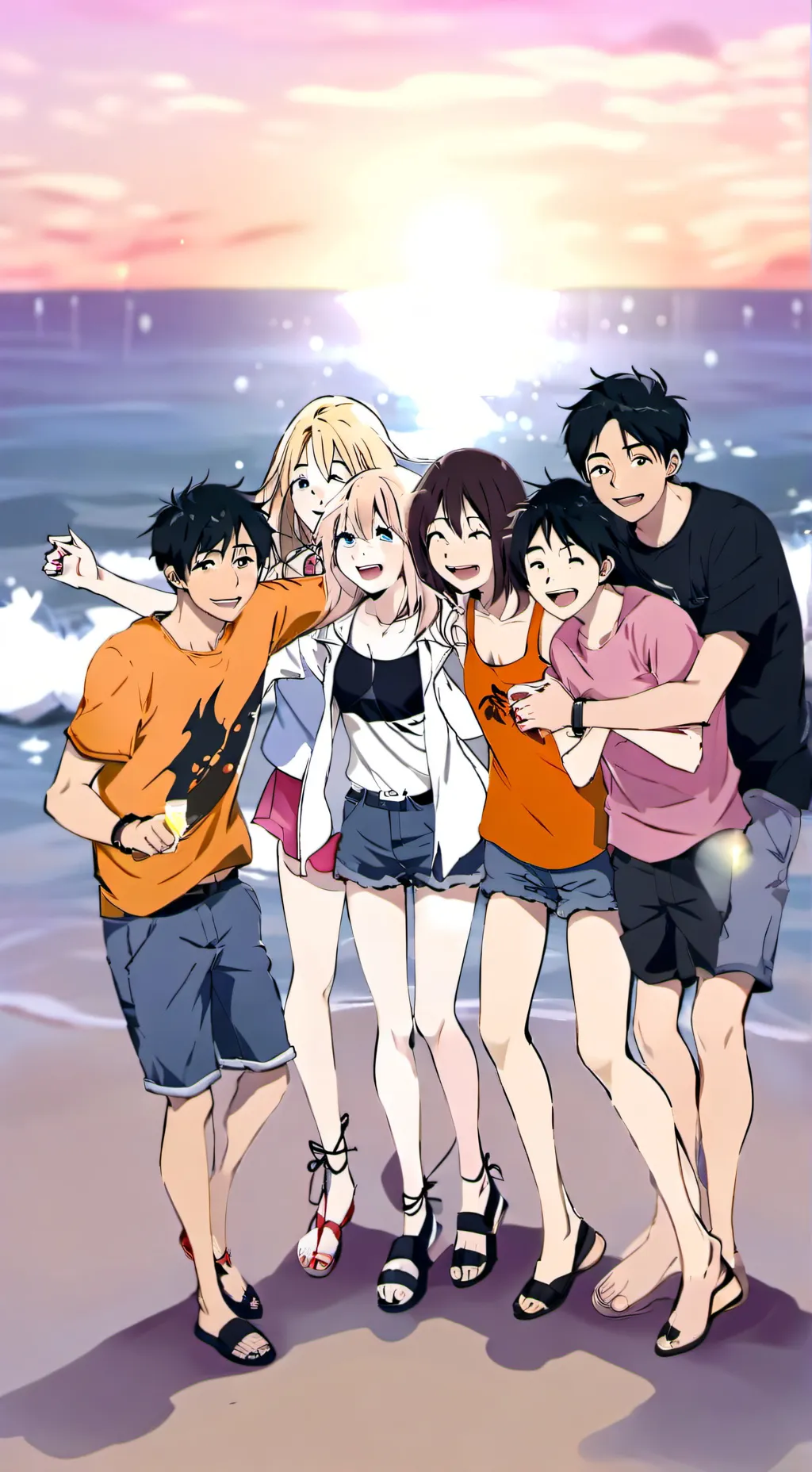 ai character: My friend group background