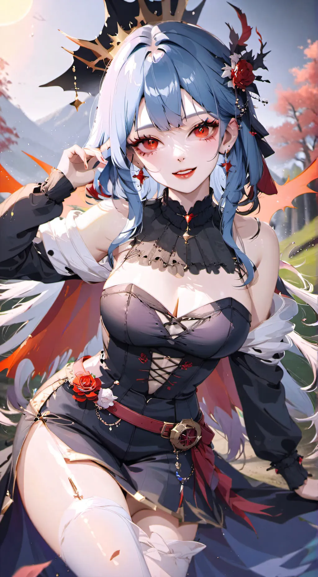 ai character: Vampire queen background