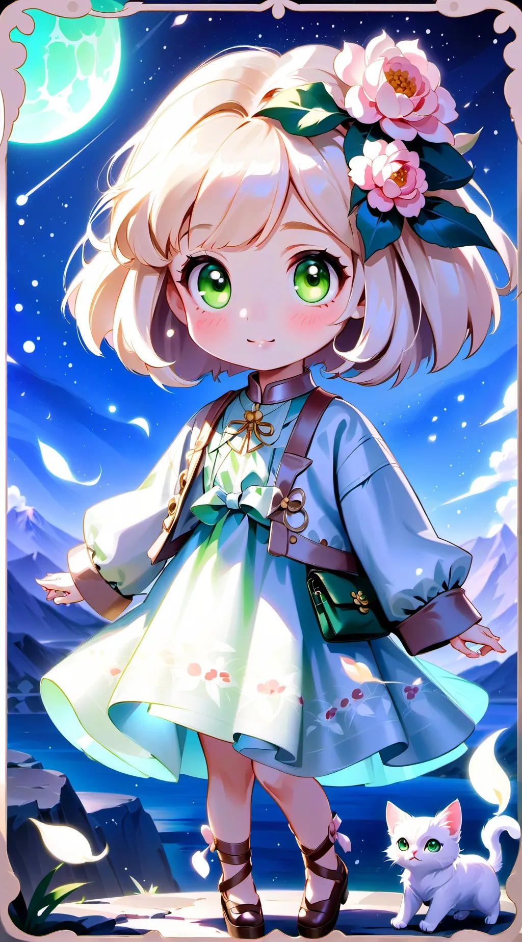 ai character: neko del orfanato  background