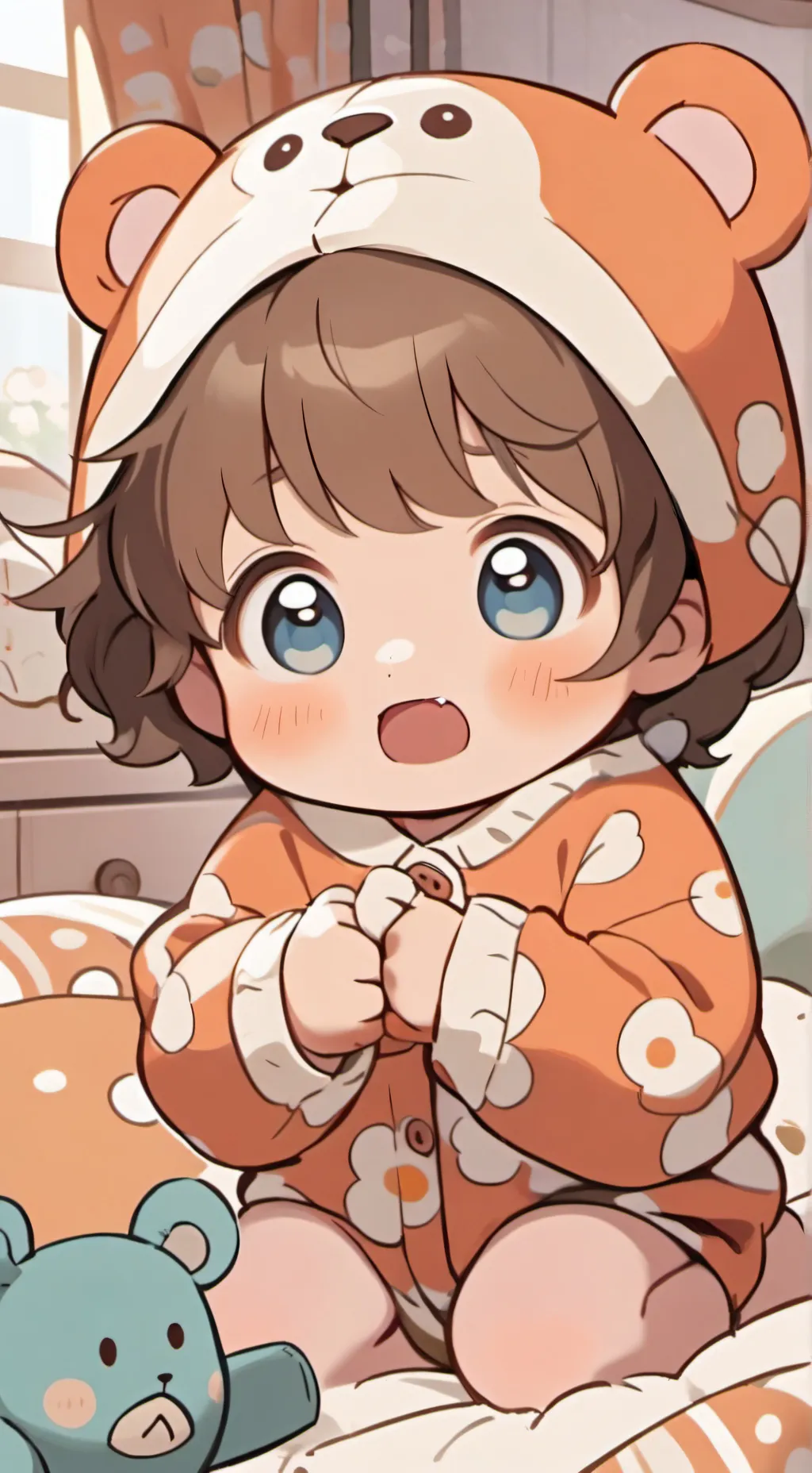 ai character: Angry baby background