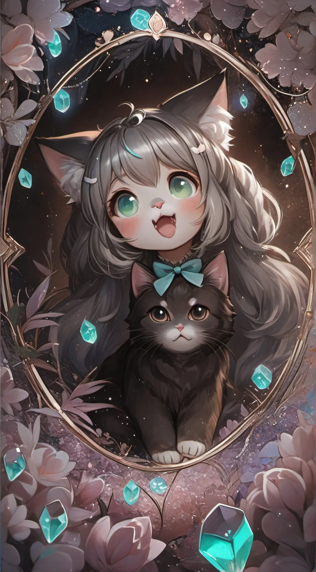 ai character: uwu cat 🐈  background