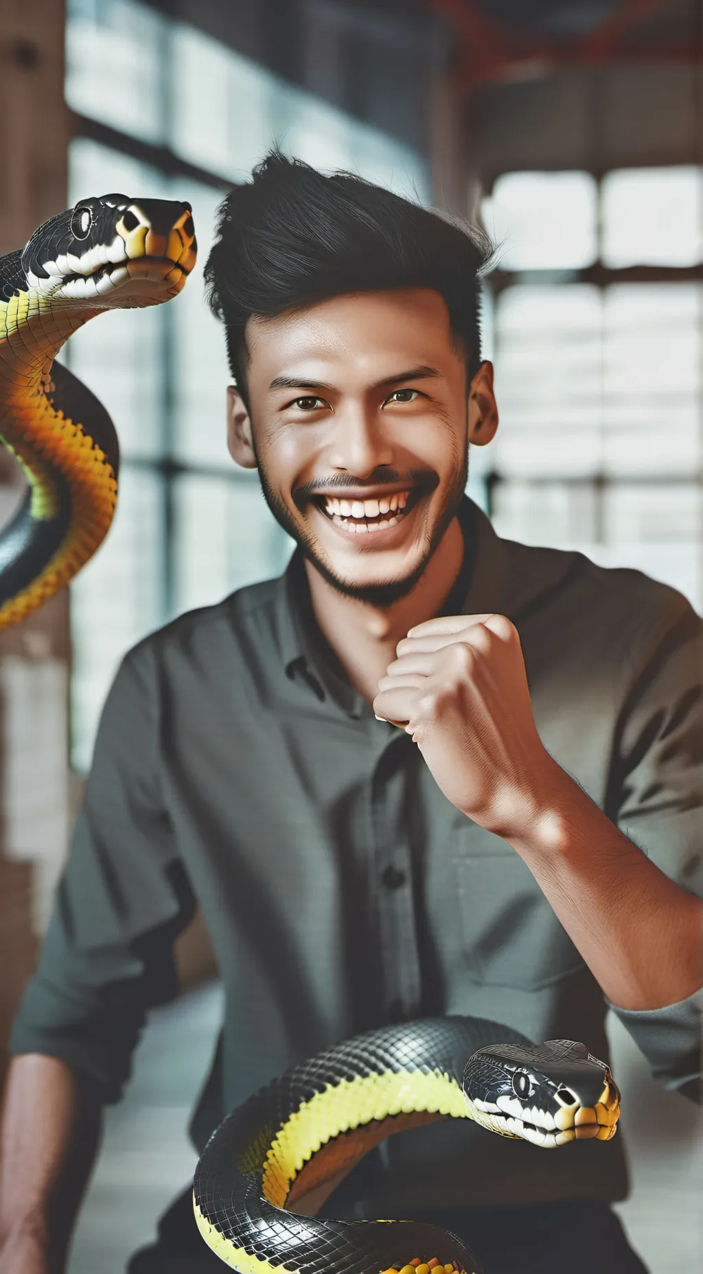 ai character: Cobra Snap background