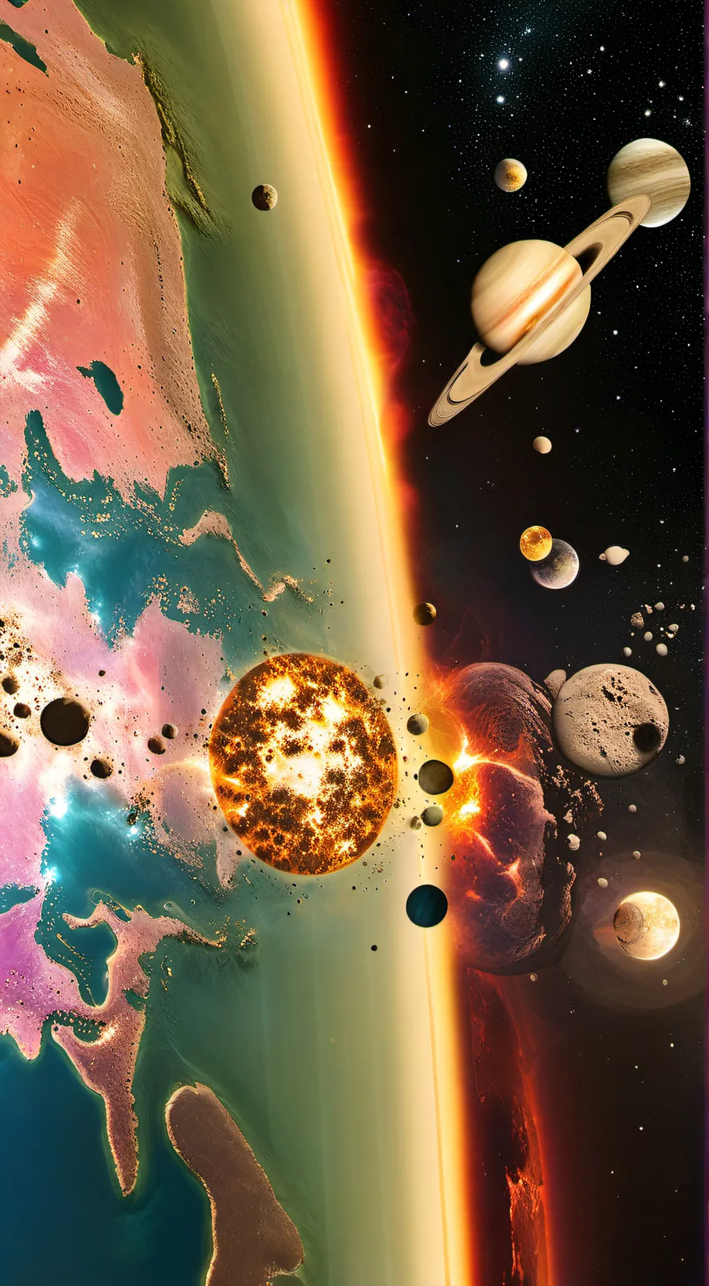 ai character: planet humans background