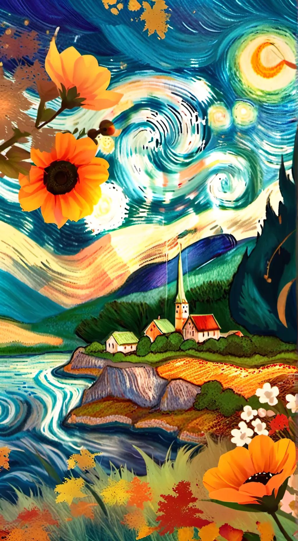 ai character: azuretime background