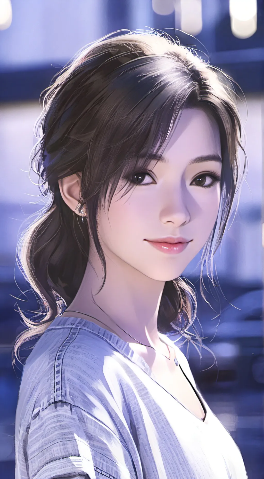 ai character: Luna background