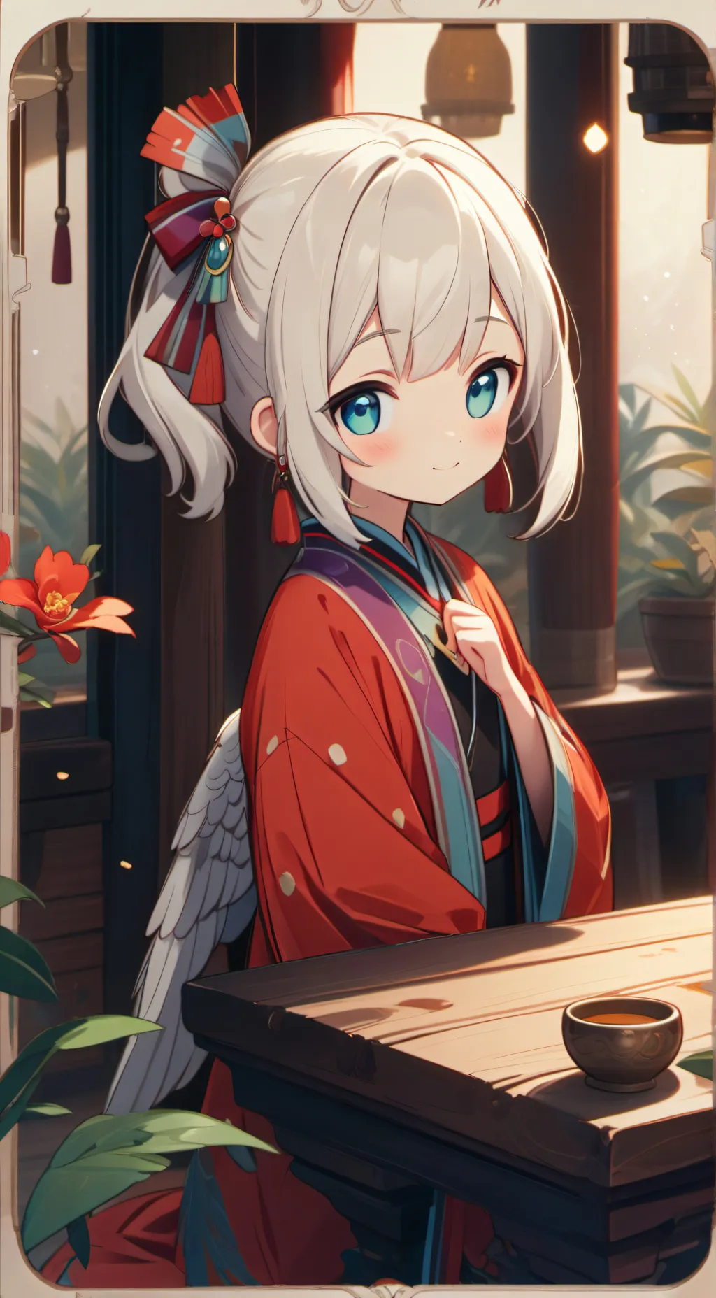 ai character: Dusty Quail Spirit background