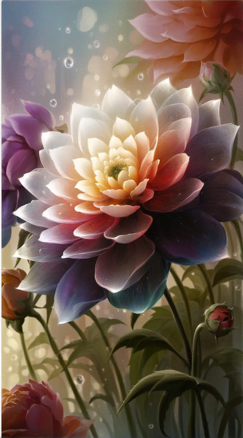 ai character: MOONFLOWER background